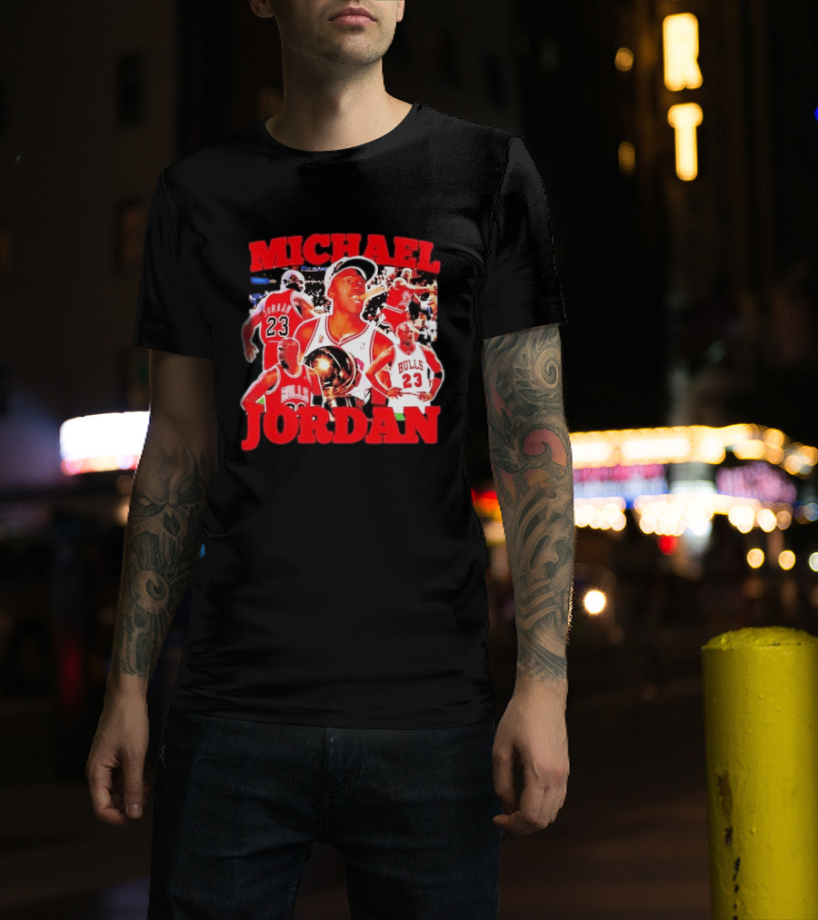 Michael Jordan Chicago Bulls 23 Basketball Legend NBA Champion T-Shirt