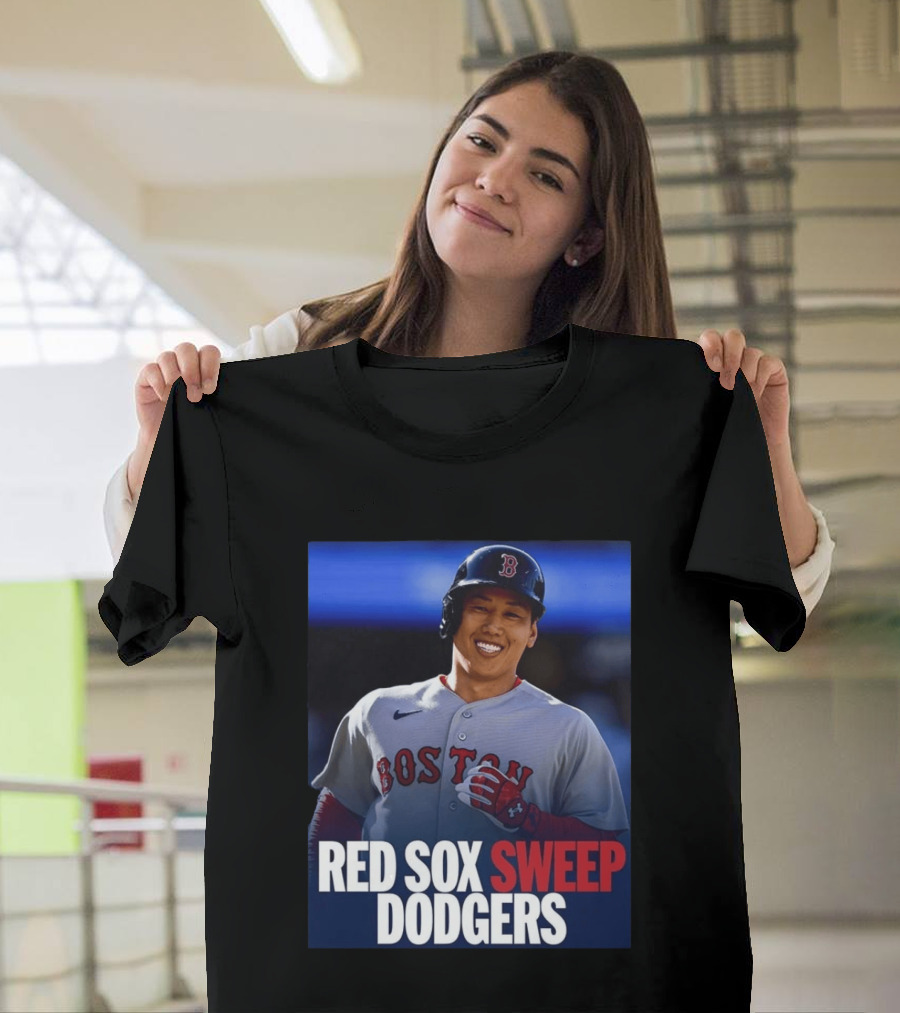 Boston Red Sox Sweep Dodgers Victory Celebration 2026 T-Shirt