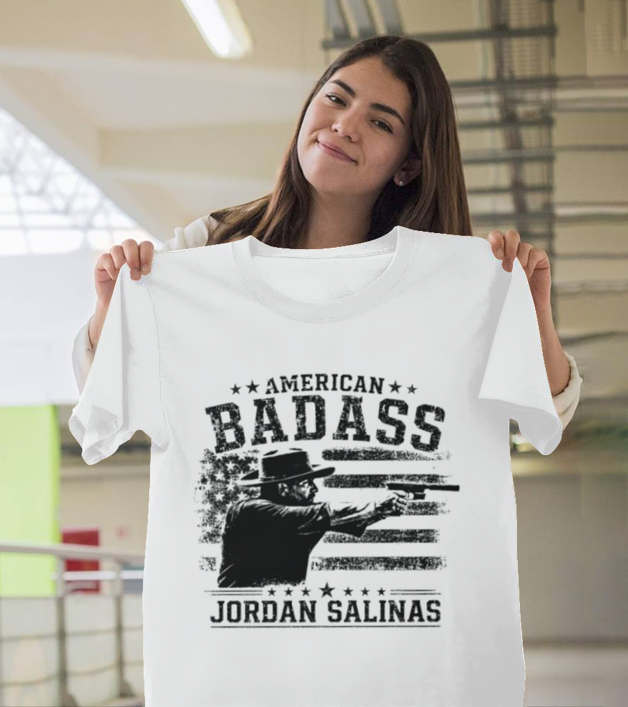 American Badass Jordan Salinas True Patriot USA Flag T-Shirt