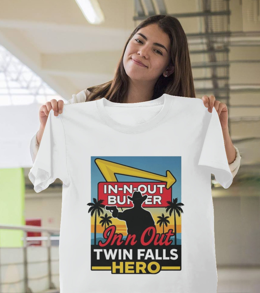 In N Out Burger Twin Falls Hero Retro Western 2026 T-Shirt