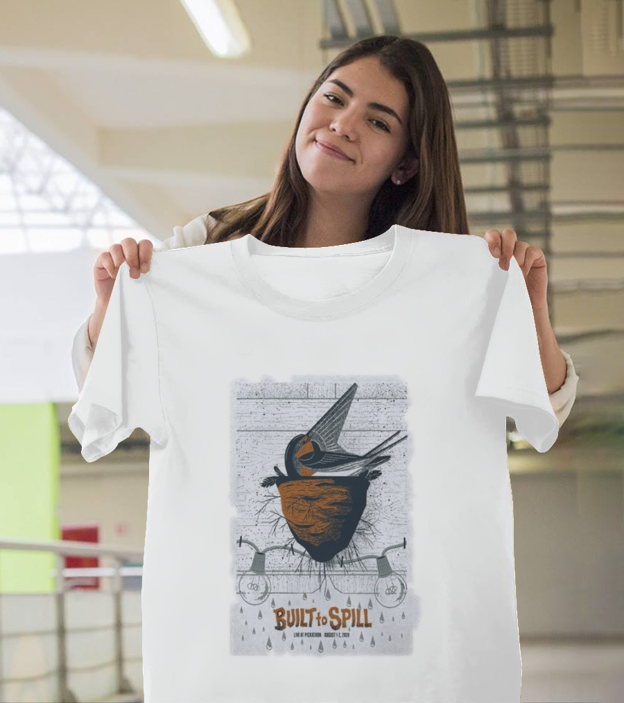 Built To Spill Live At Pickathon August 1 2 2026 Bird And Nest T-Shirt