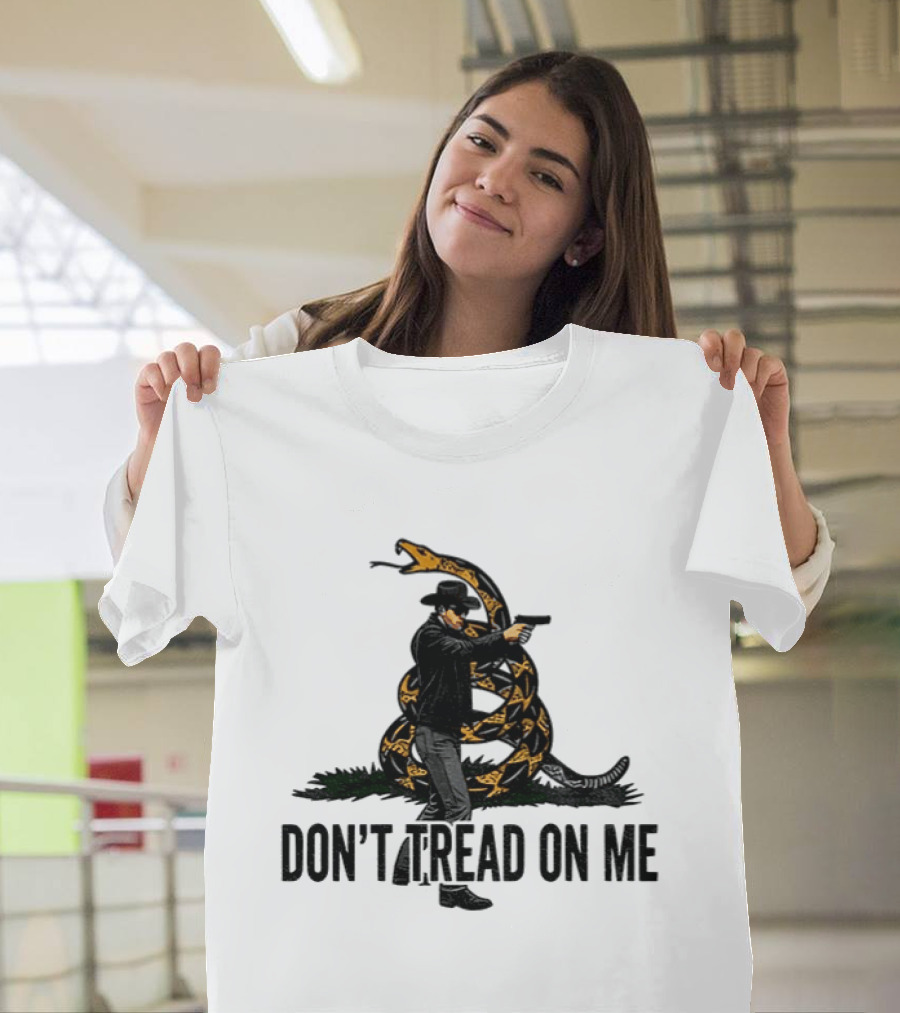 Jordan Salinas Don't Tread On Me Cowboy Snake Stand America T-Shirt