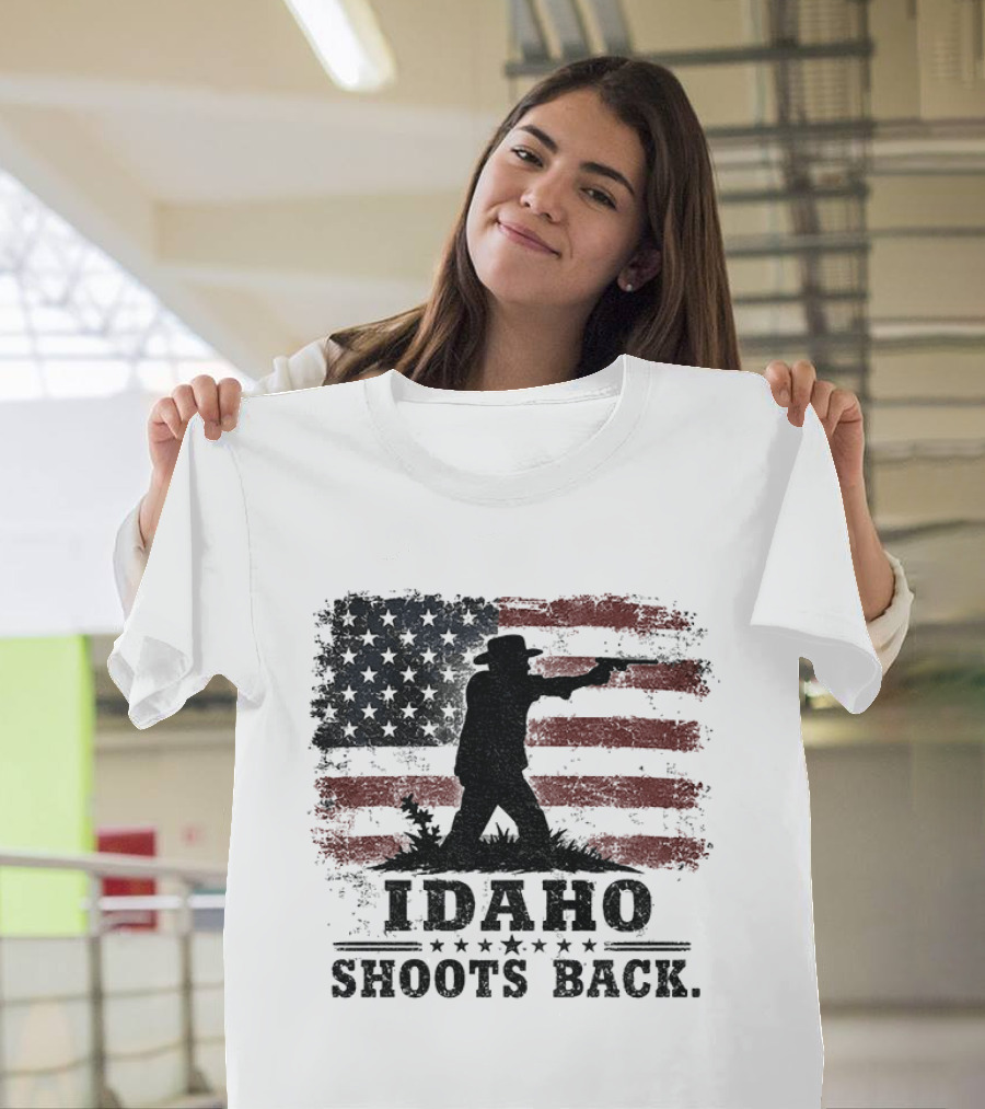 Idaho Shoots Back American Hero Flag T-Shirt