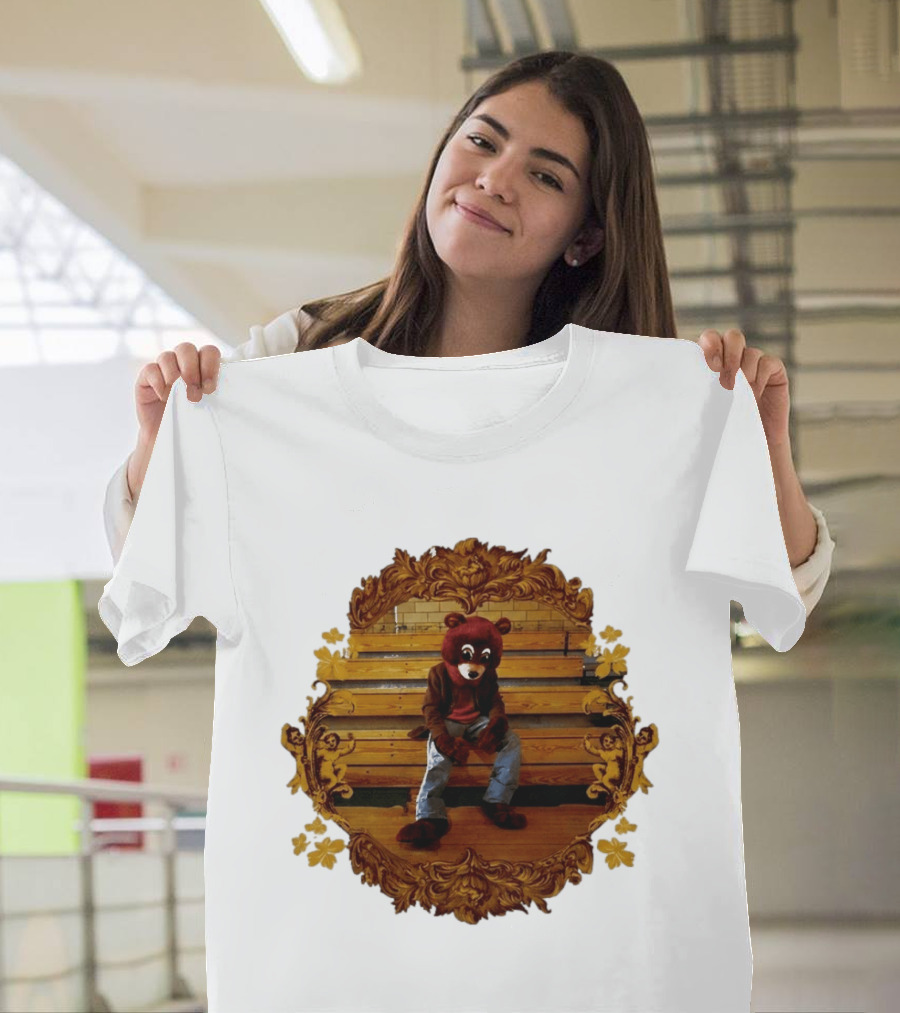 Kanye West The College Dropout Bear Seated In Ornate Frame T-Shirt
