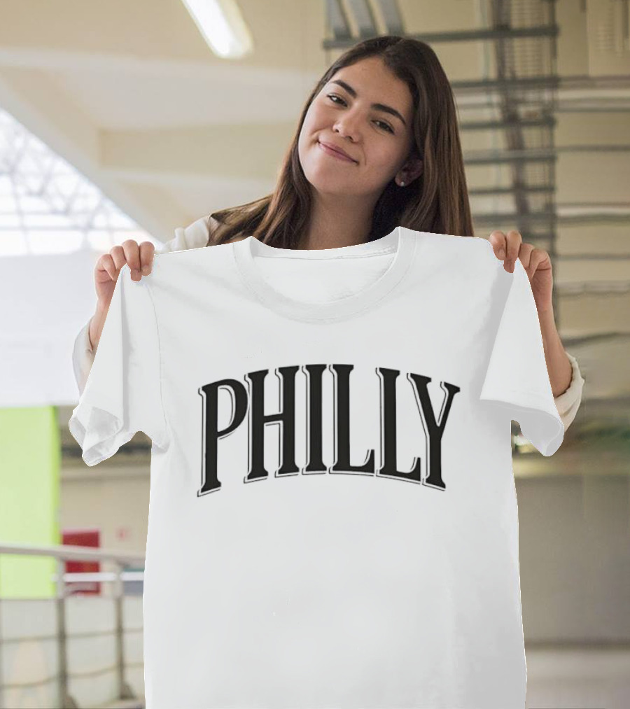 Philly City Pride Vintage Arched Lettering T-Shirt