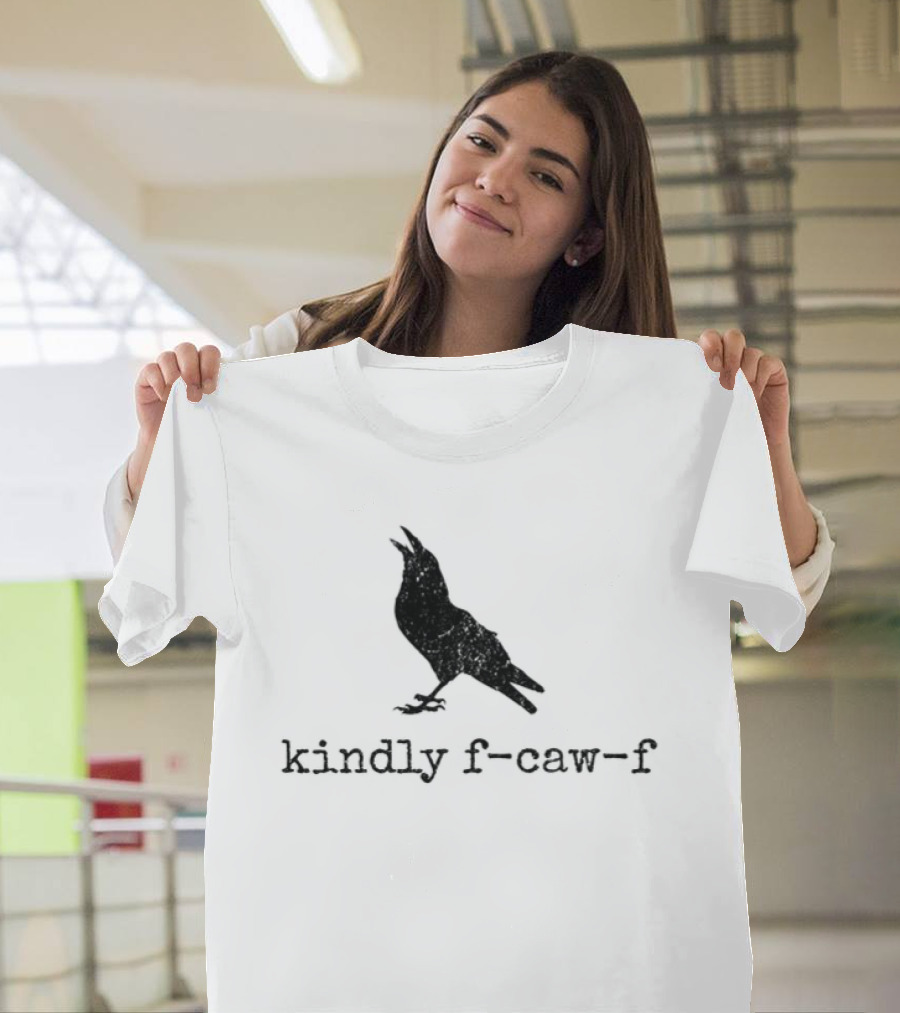 Raven Kindly F Caw F Silhouette Meme T-Shirt