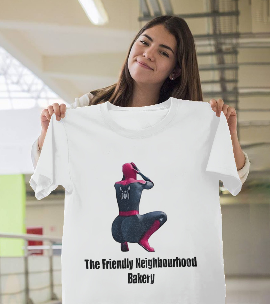 Sexy Spider Man The Friendly Neighbourhood Bakery Pose T-Shirt
