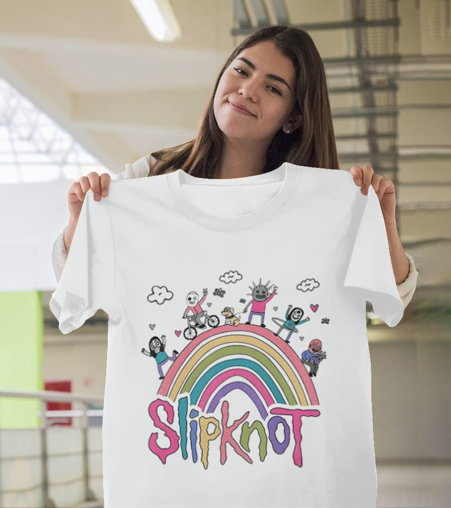 Slipknot Playful Rainbow Characters T-Shirt