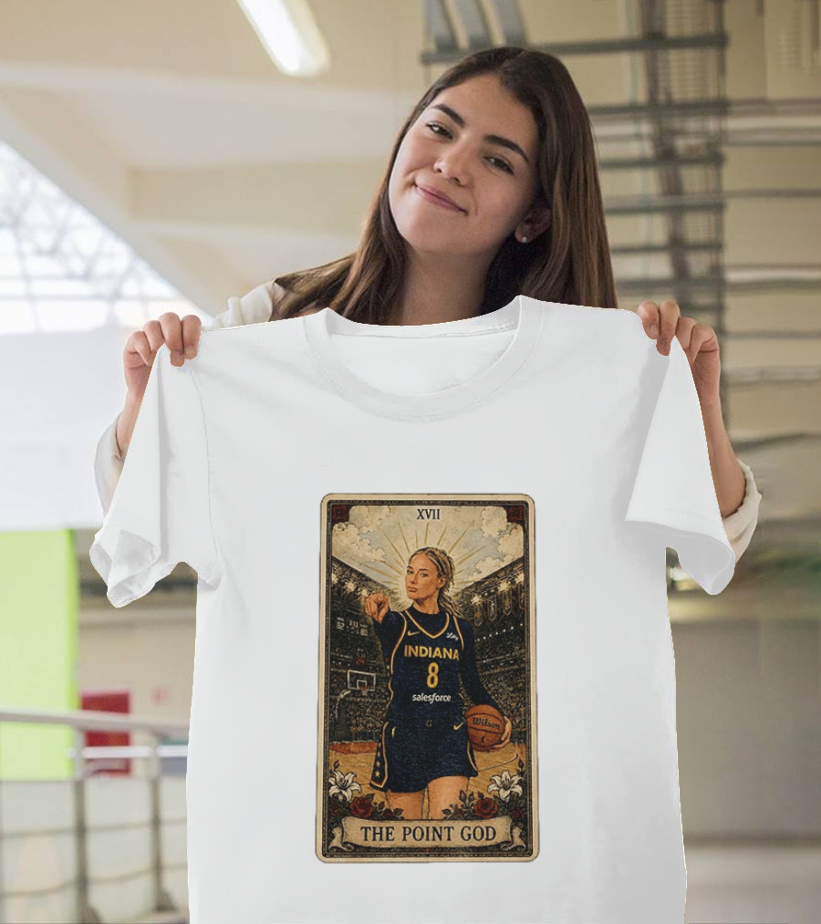 Sophie Cunningham Indiana The Point God XVII Tarot Card Basketball 8 T-Shirt