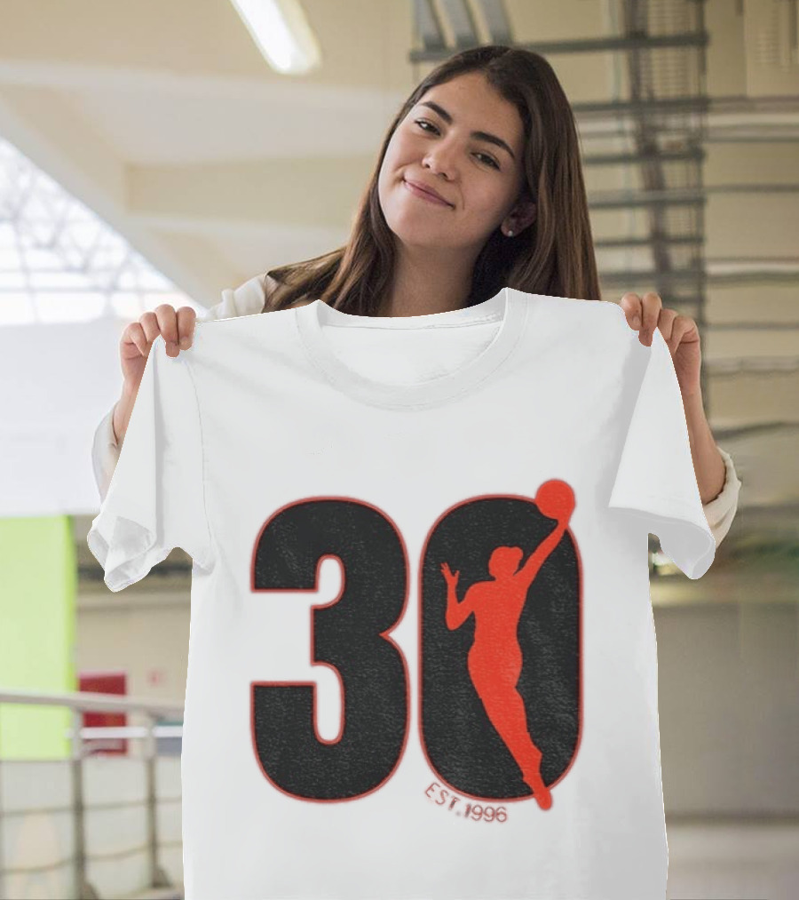 WNBA 30th Anniversary 1996 Basketball Player T-Shirt