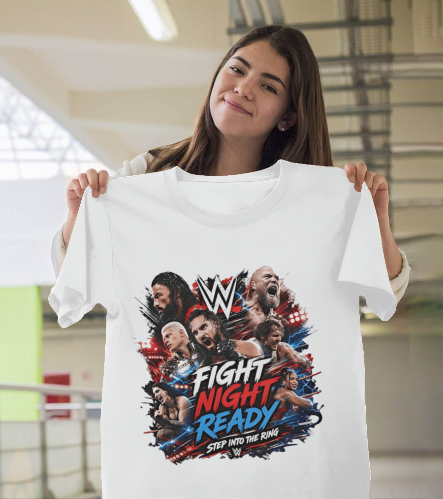 WWE Fight Night Ready Step Into The Ring SummerSlam Superstars T-Shirt