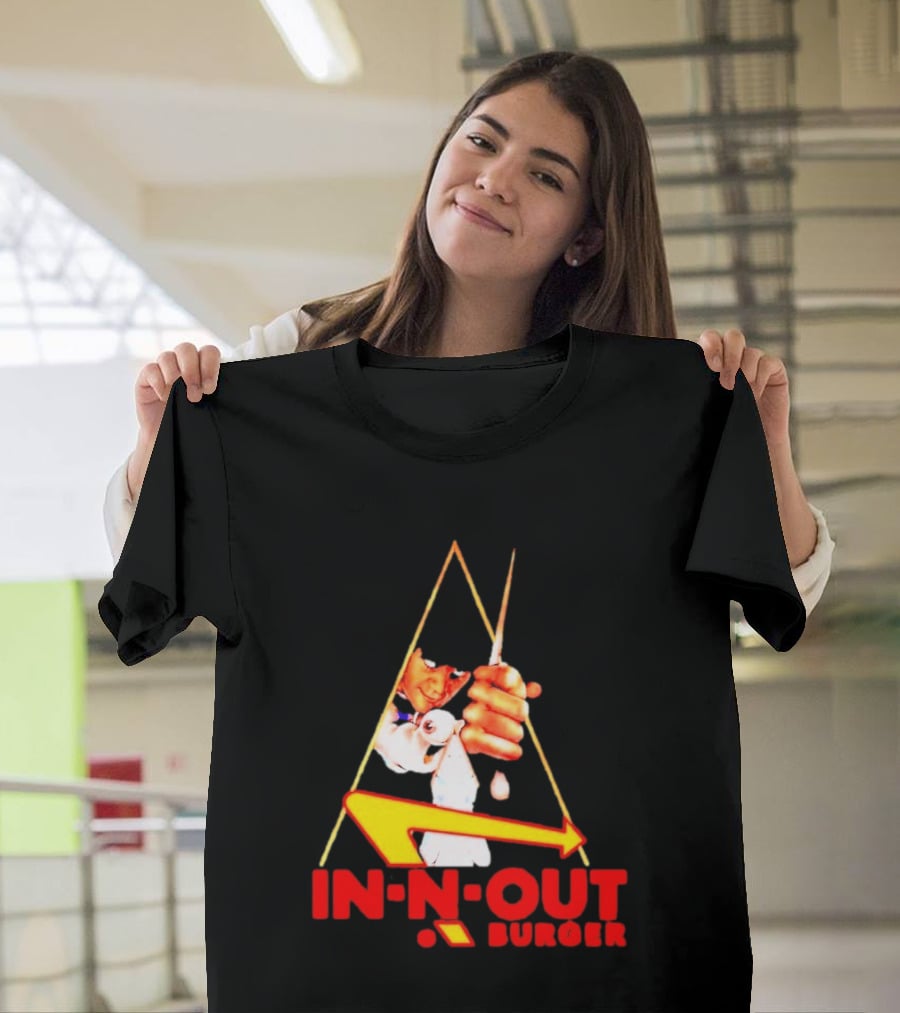 A Work Orange In N Out Burger Logo Mashup T-Shirt