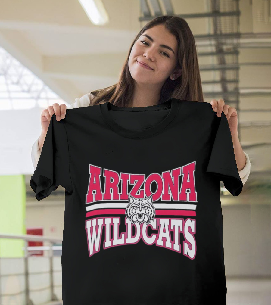 Arizona Wildcats NCAA Head Red White Stripes T-Shirt