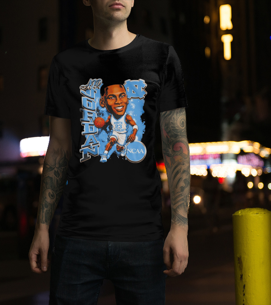 Mr Jordan North Carolina Tar Heels NCAA Basketball 23 T-Shirt
