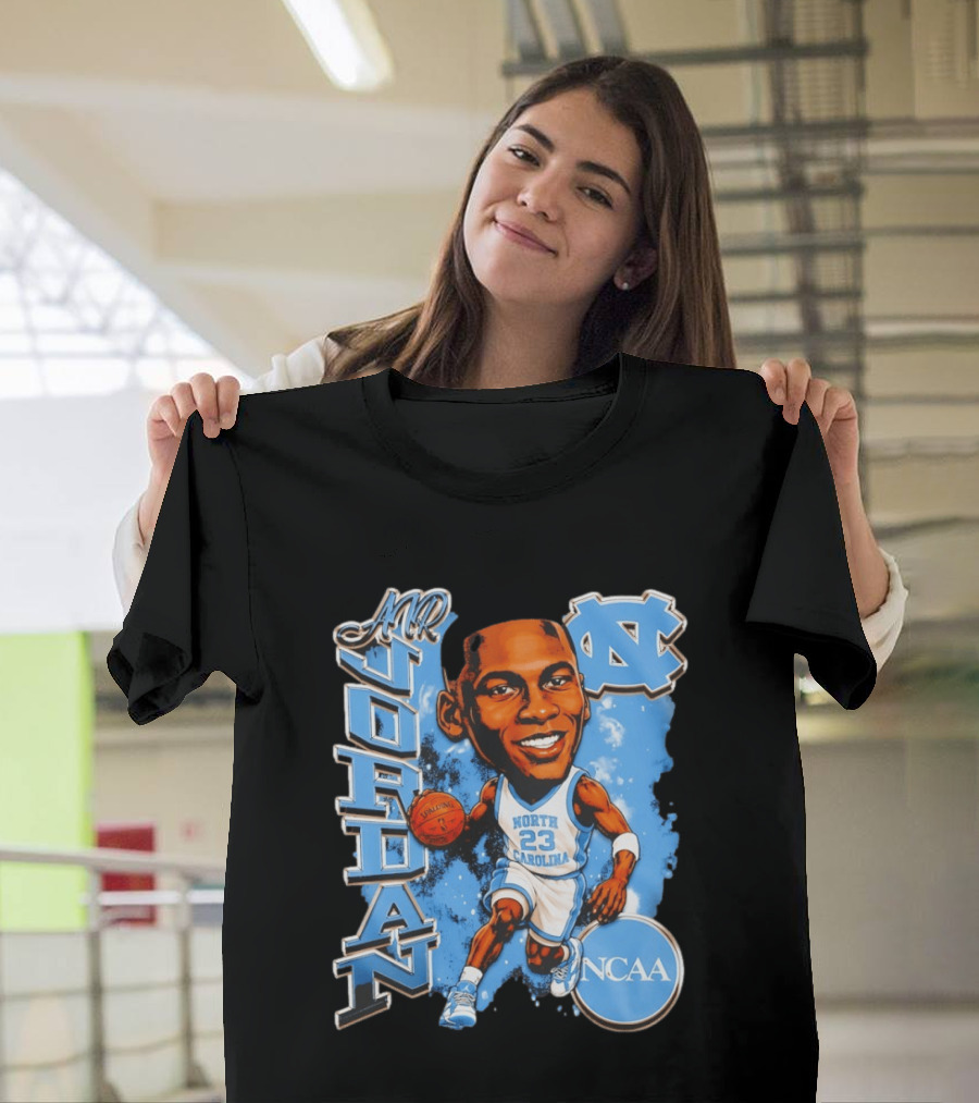 Mr Jordan North Carolina Tar Heels NCAA Basketball 23 T-Shirt