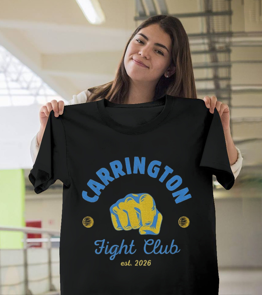Carrington Fight Club Est 2026 Fist Basketball T-Shirt