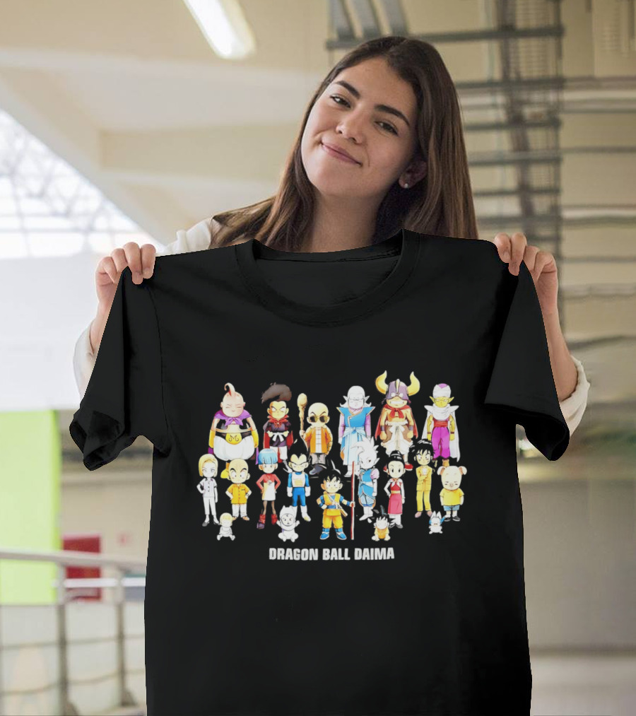 Dragon Ball Daima Chibi Anime Characters Lineup T-Shirt