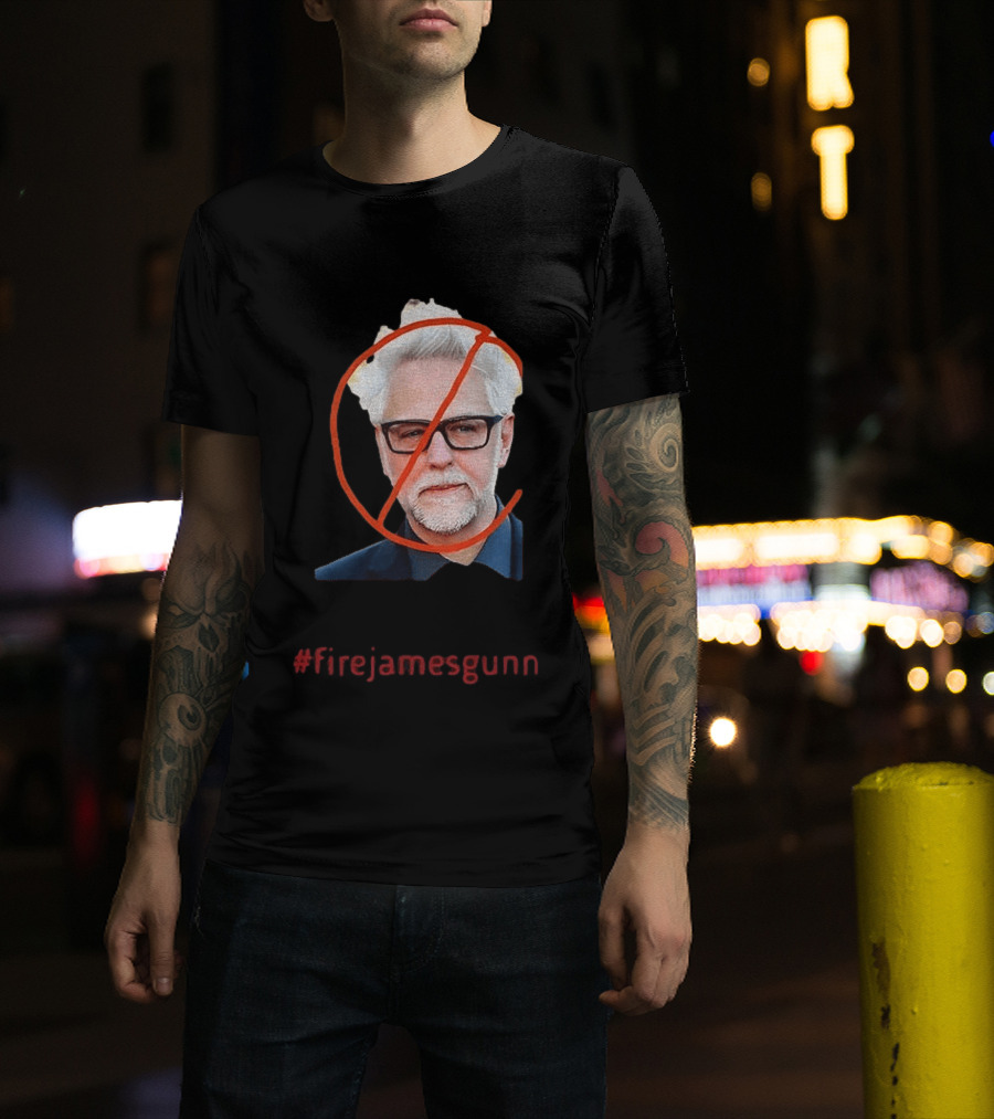 Firejamesgunn Protest James Gunn Director Criticism Controversy T-Shirt