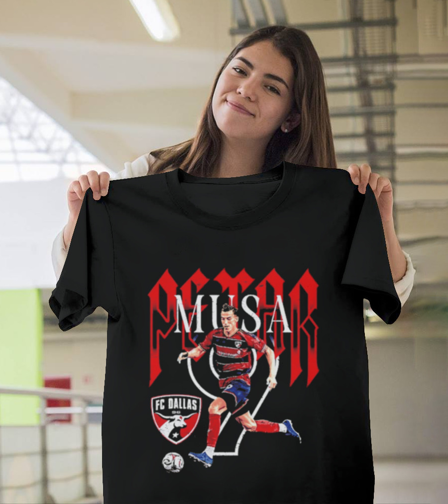 Petar Musa FC Dallas Number 9 Player Soccer T-Shirt