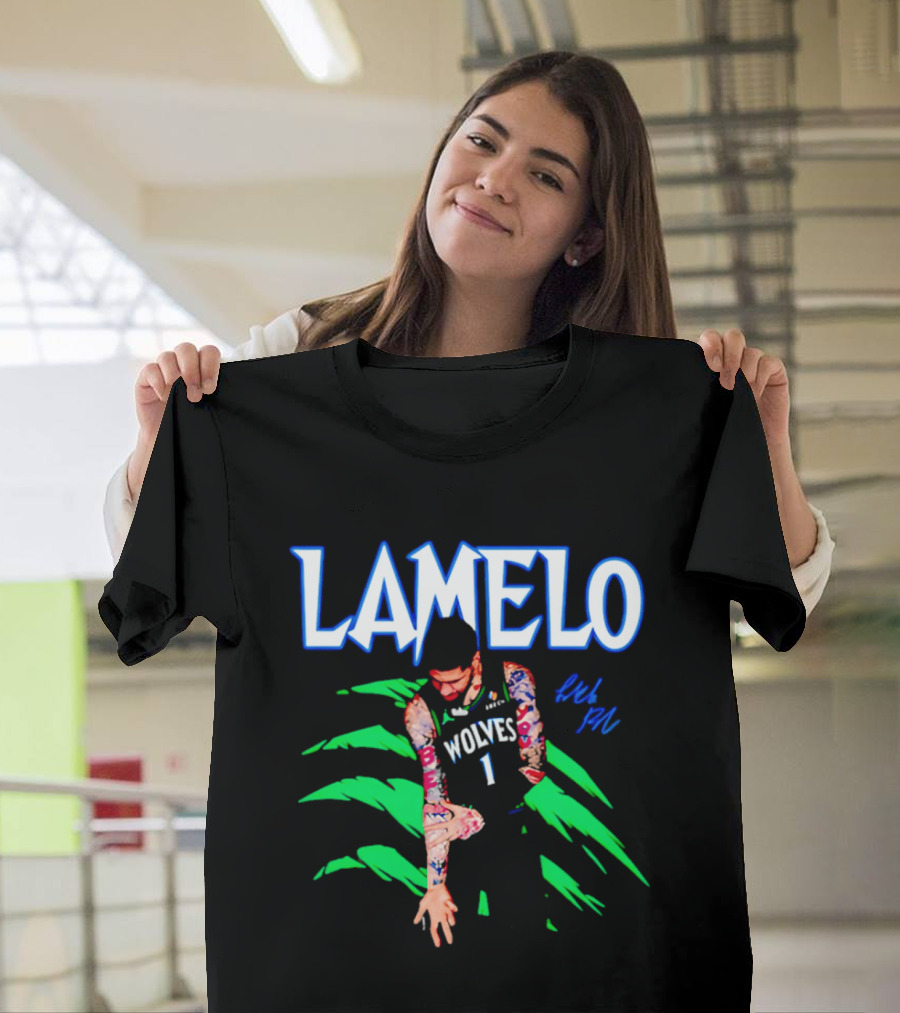 LaMelo Ball Wolves Number 1 Signature T-Shirt