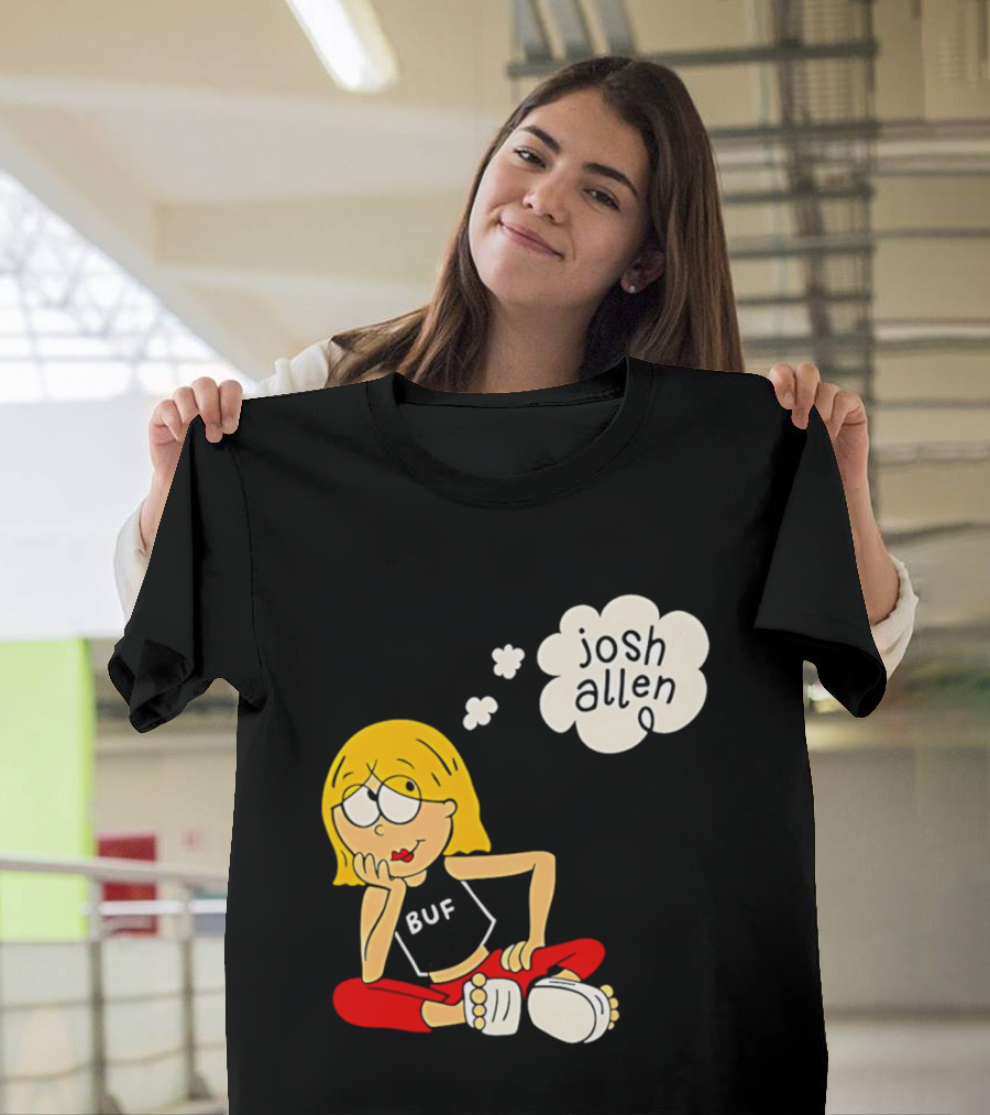 Lizzie McGuire BUF Josh Allen Dreaming Cartoon T-Shirt