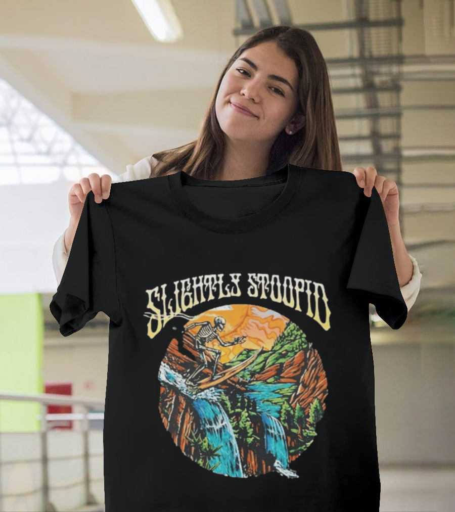 Slightly Stoopid Skeleton Surfing Red Rocks August 8 2026 T-Shirt