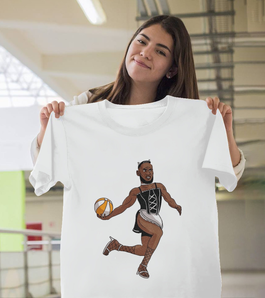 LeBron James Maid Outfit Basketball Crossover WNBA Fantasy T-Shirt