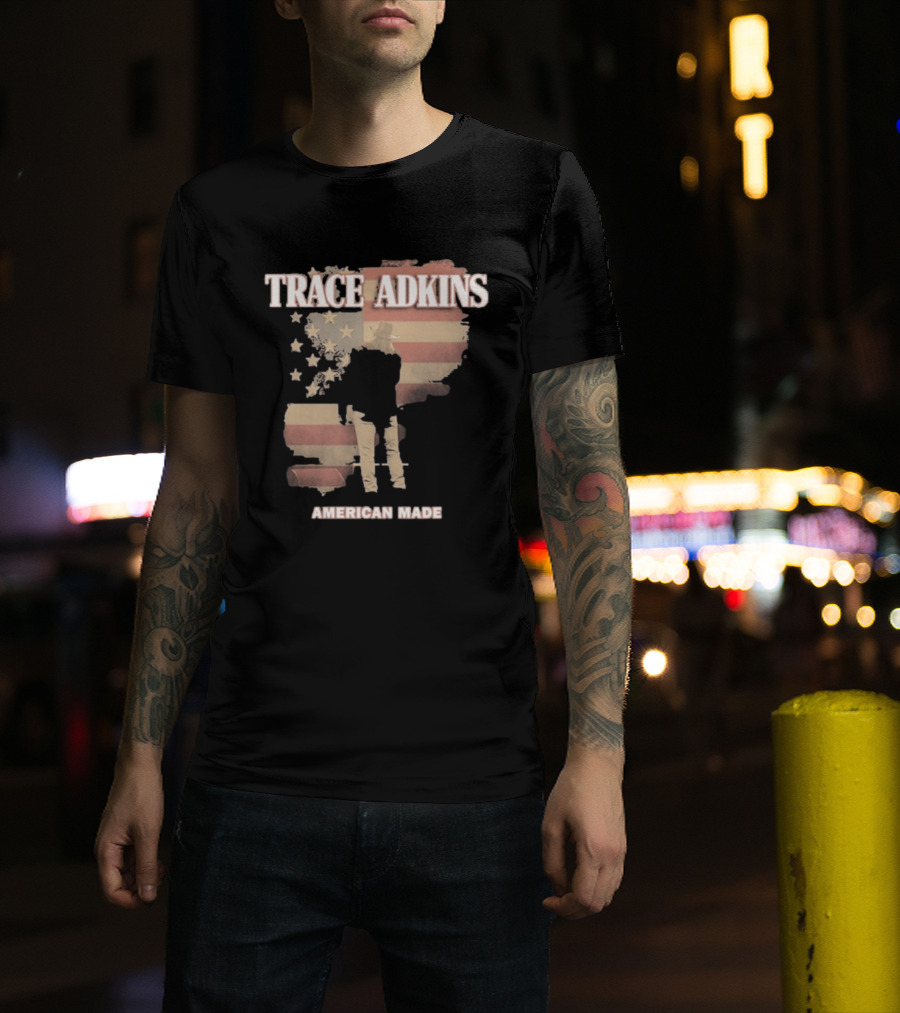Trace Adkins American Made USA Flag Stars And Stripes T-Shirt