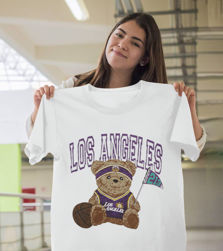 Los Angeles Basketball Bear 213 Team Spirit T-Shirt