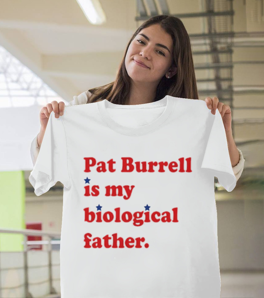 Pat Burrell Is My Biological Father Red Blue Star Dots T-Shirt