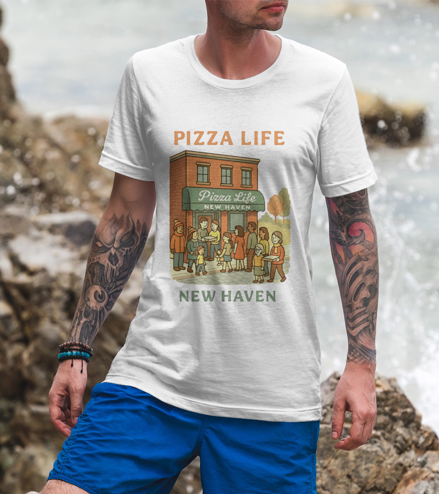 Pizza Life New Haven Family Gathering At Pizzeria T-Shirt