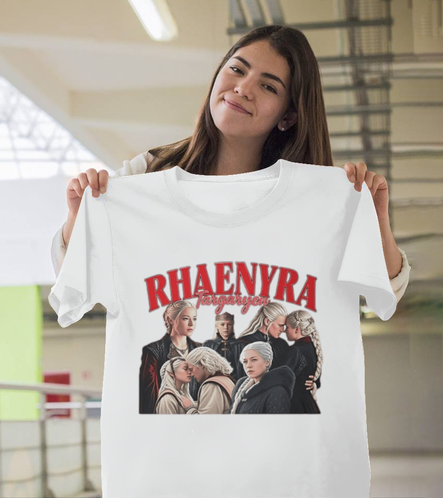 Rhaenyra Targaryen Photo Collage Bootleg Portraits T-Shirt