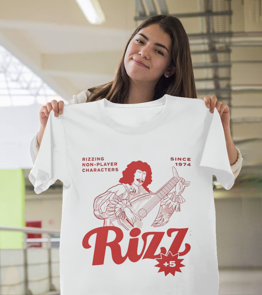 Rizzing Non Player Characters Since 1974 Rizz +5 Bard T-Shirt