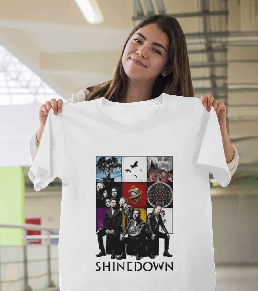 Shinedown Us And Them Album Cover Band Members Collage T-Shirt