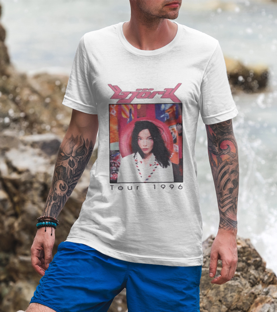 Björk Tour 1996 Post Icelandic Singer T-Shirt