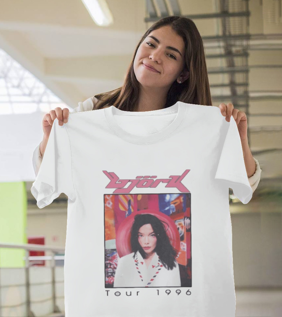 Björk Tour 1996 Post Icelandic Singer T-Shirt