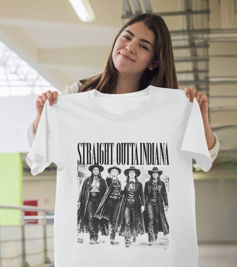Straight Outta Indiana Cunningham Caitlin Clark Feverstone T-Shirt