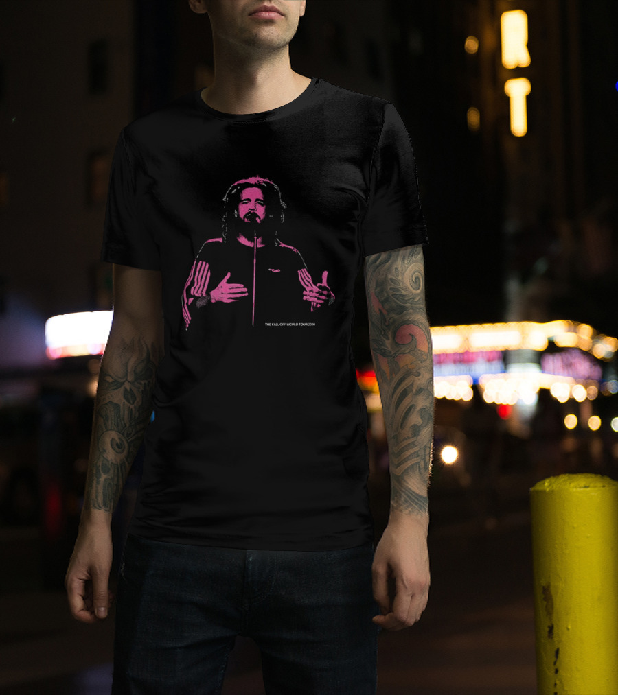 J. Cole The Fall Off World Tour 2026 Pink T-Shirt
