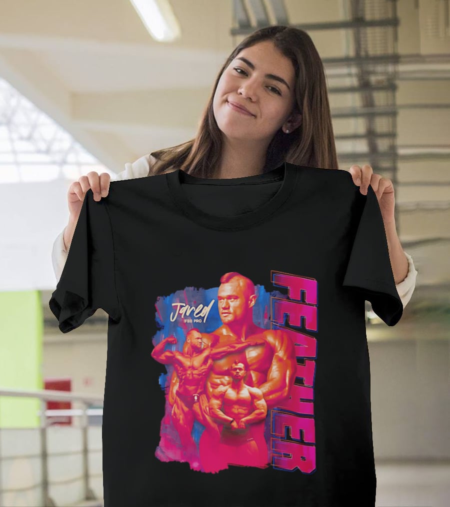 Jared Feather IFBB Pro Bodybuilding Champion Bold Visual T-Shirt
