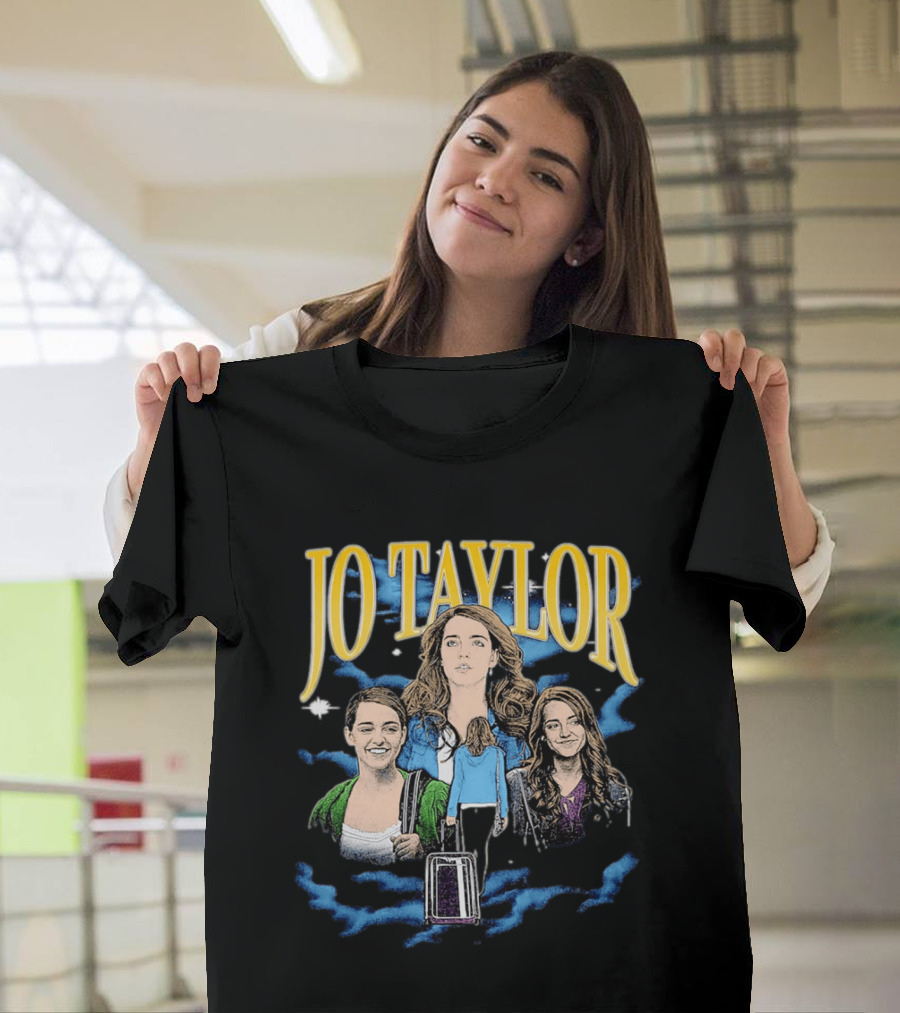Jo Taylor Collage With Scenes And Luggage T-Shirt