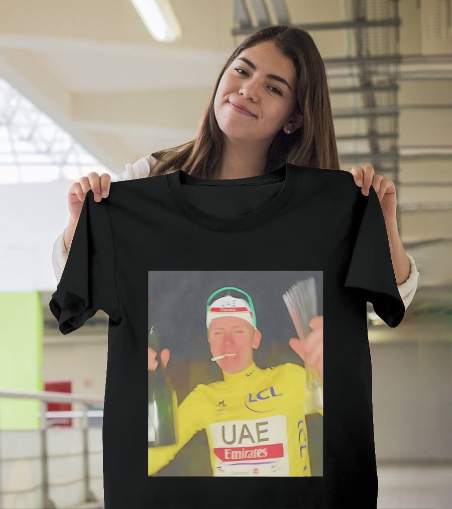 UAE Emirates LCL Tour De France Winner Celebrating T-Shirt