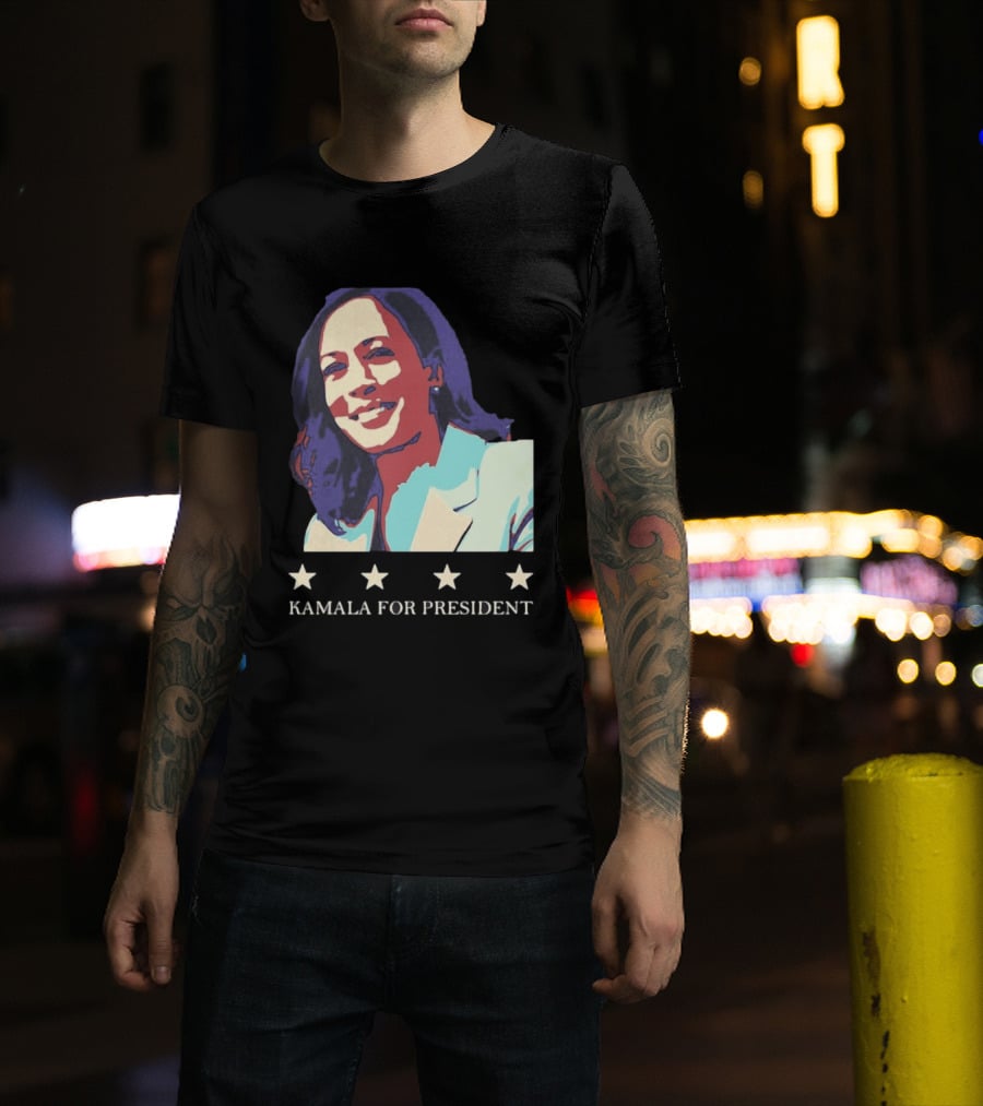 Kamala For President Pop Political Four Star T-Shirt