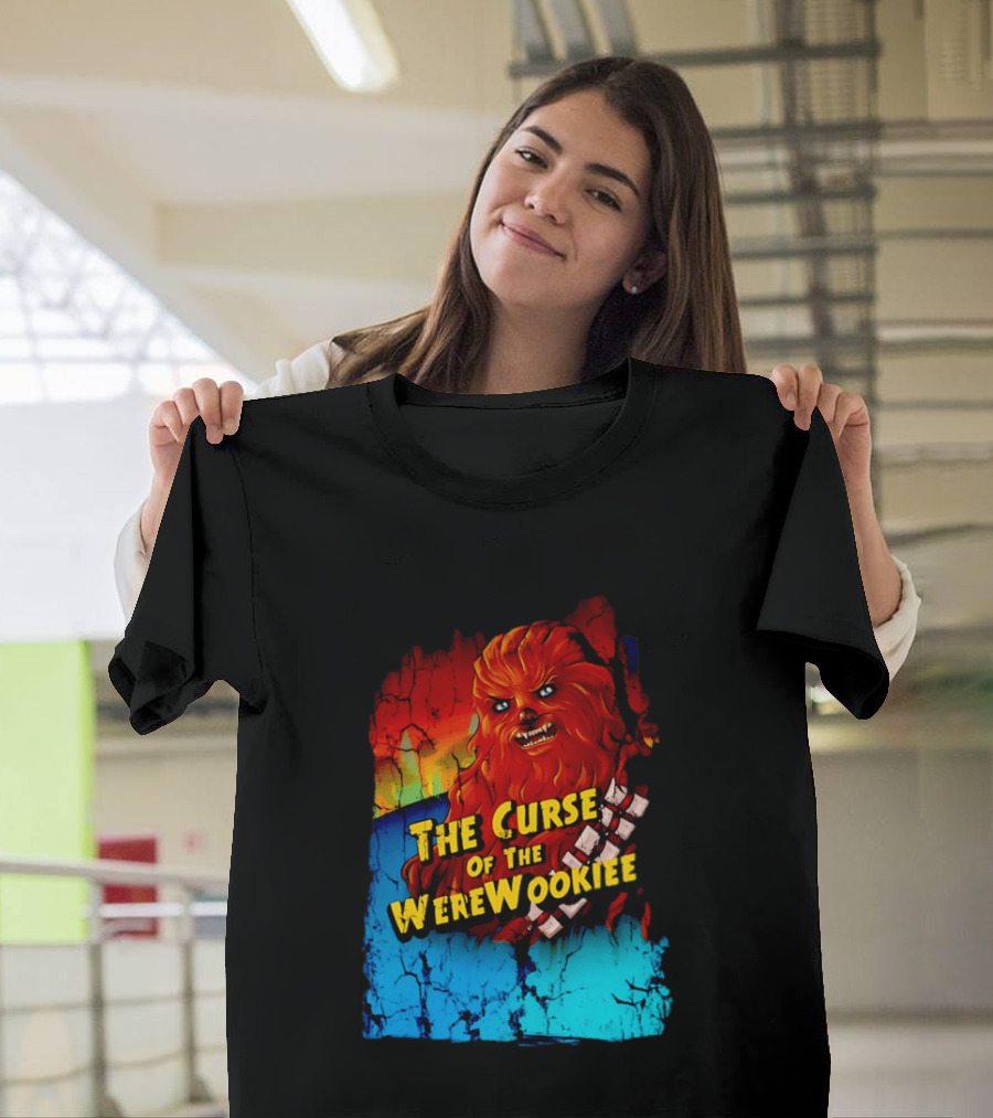 The Curse Of The WereWookiee Retro Horror Monster Mashup T-Shirt