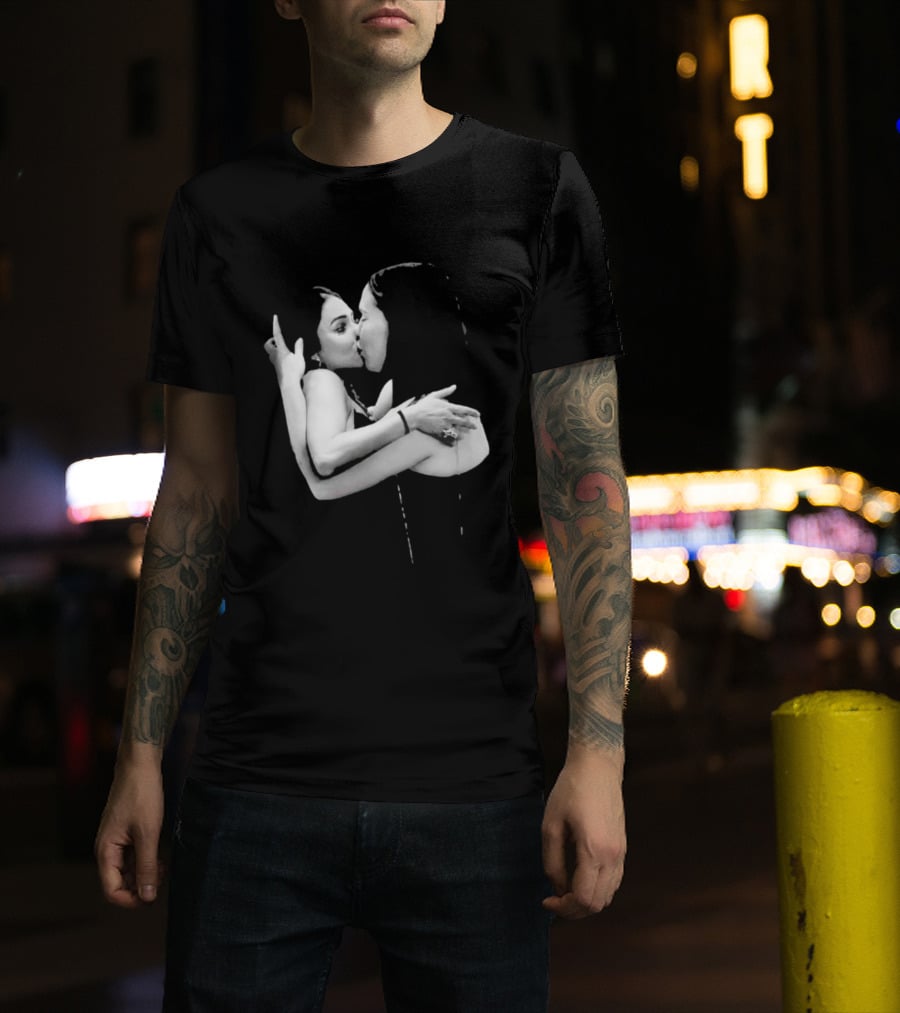Nikita Rawal Viral Kiss Romantic Embrace T-Shirt