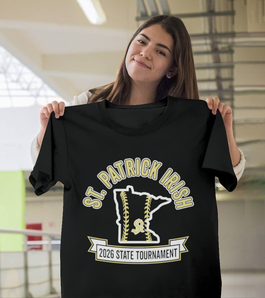 St. Patrick Irish Minnesota 2026 State Tournament Softball T-Shirt