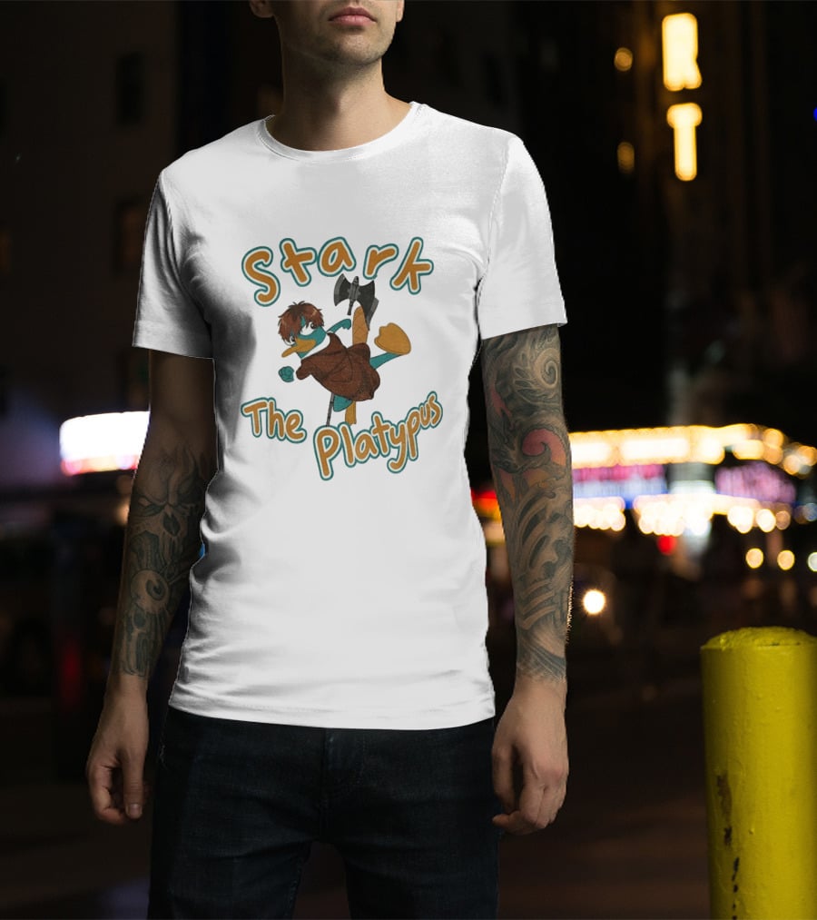 Stark Perry The Platypus Crossover Character Mashup T-Shirt