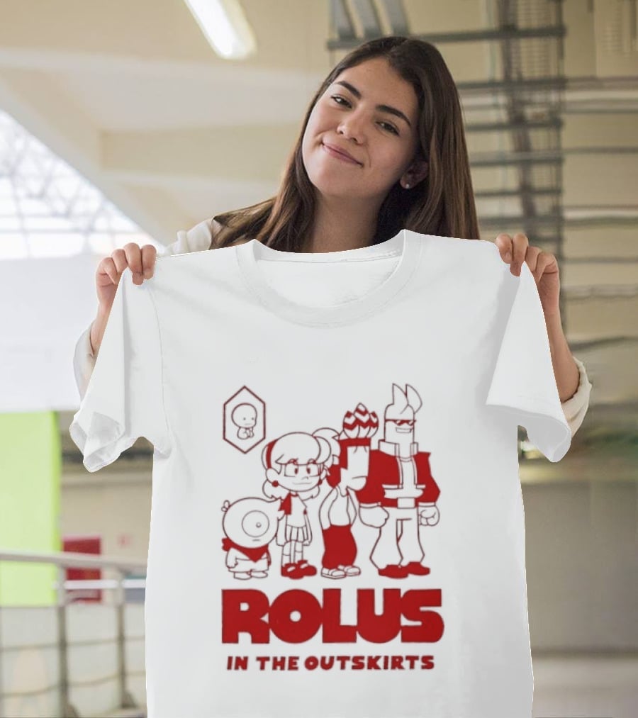 ROLUS In The Outskirts Cartoon Characters Lineup T-Shirt