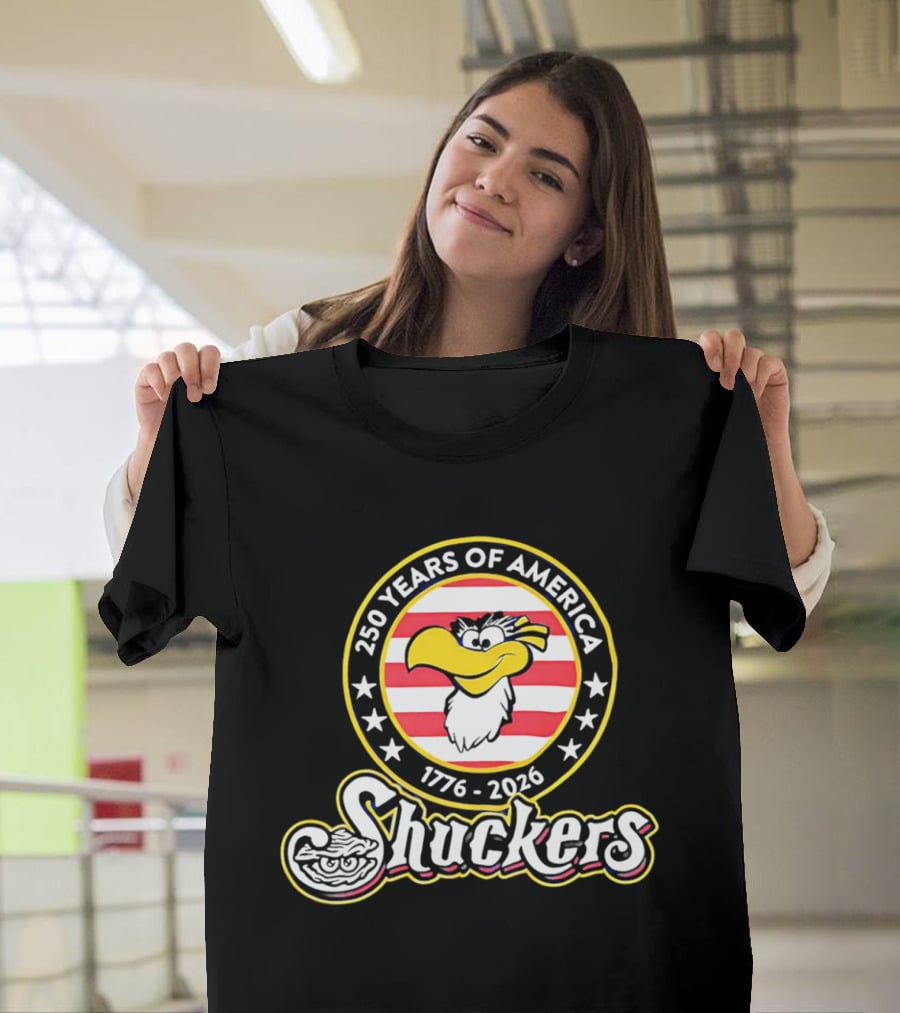 250 Years Of America 1776 2026 Shuckers With Clam And Stars T-Shirt