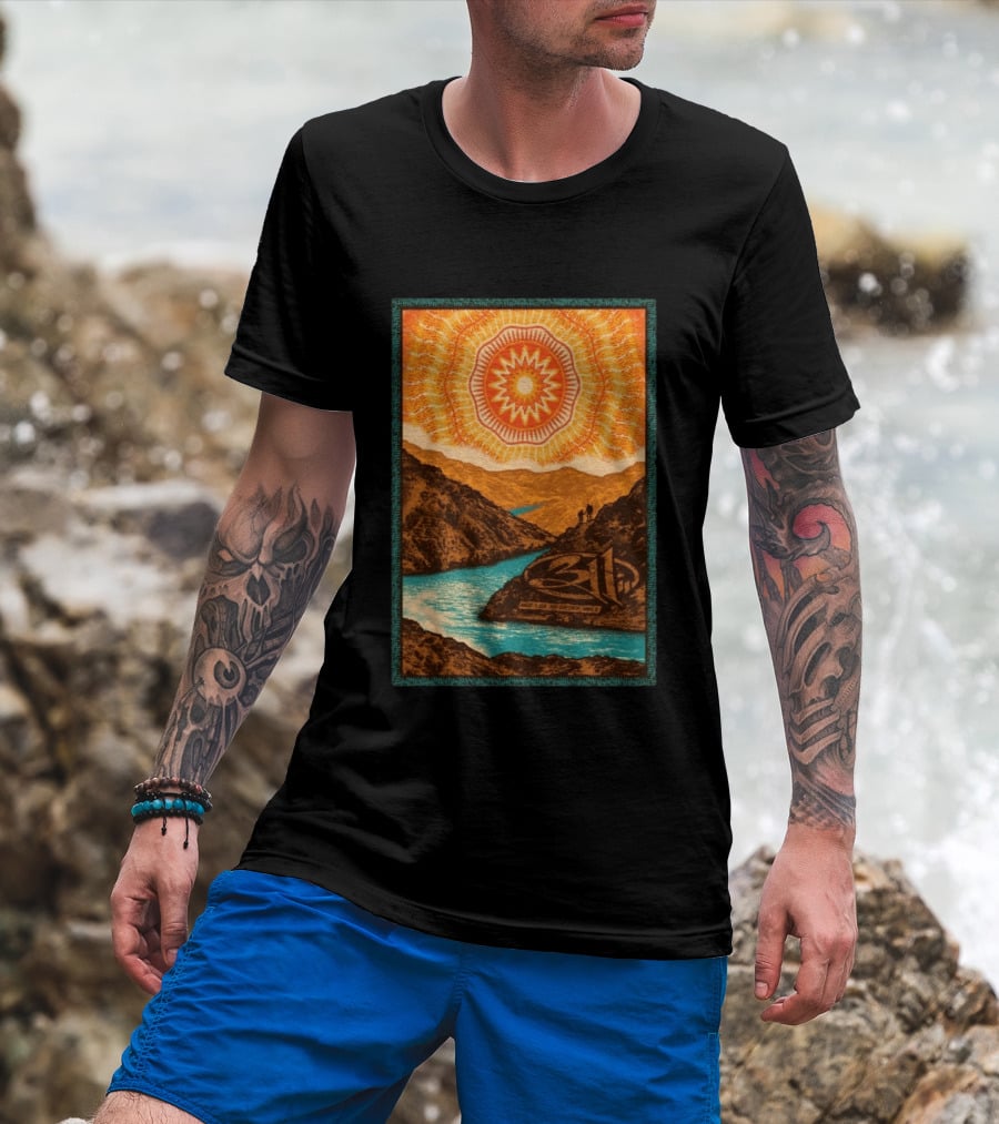 311 August 11 2026 Nampa ID Sunburst Mountain River Scene T-Shirt