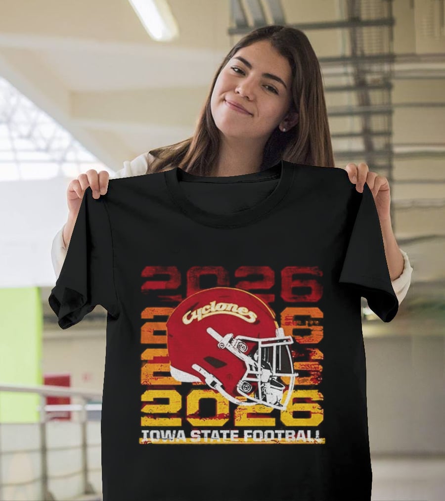 Cyclones Helmet 2026 Iowa State Football Gameday T-Shirt